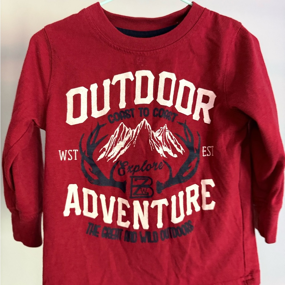 Red Adventure Kids Shirt